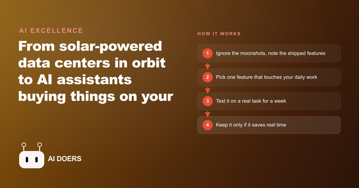 AI News Roundup: Data Centers in Space, Apple Picks Gemini, and Agents That Do Tasks