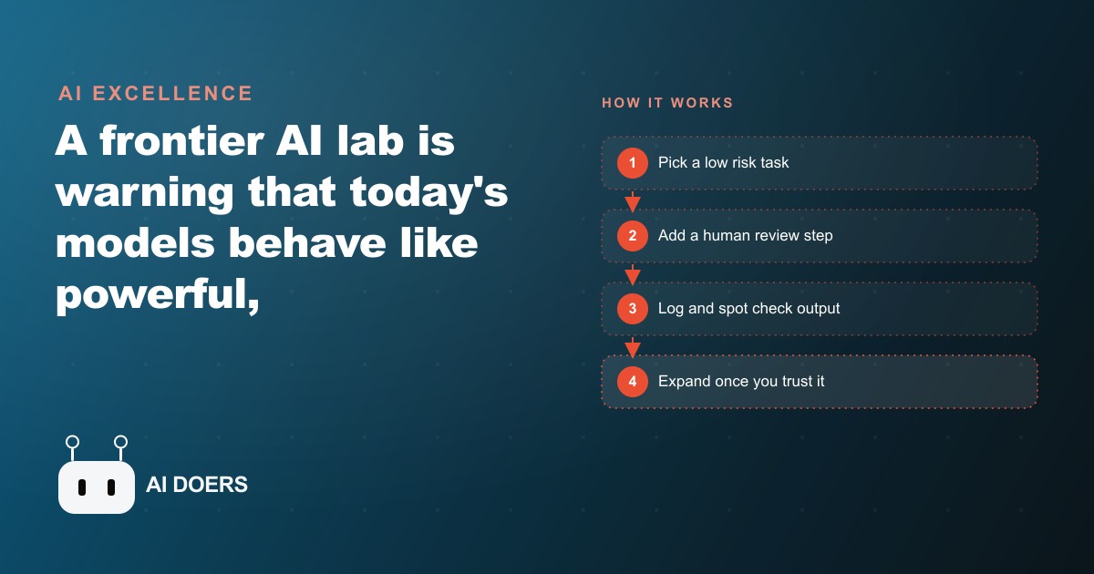 The AI Safety Warning Every Business Owner Should Actually Hear