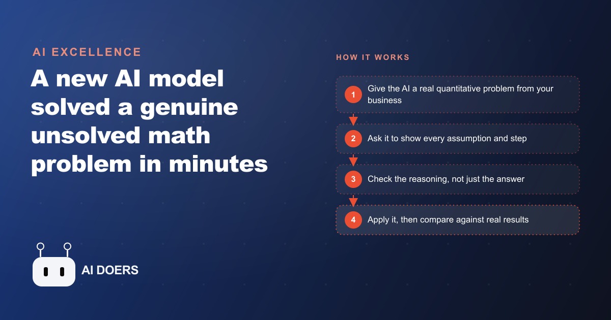 AI Just Showed Its Work on a Hard Problem, and Why That Matters for Your Business