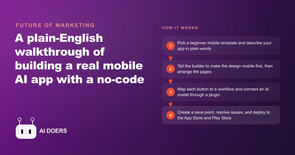 How to Build a Mobile AI App With No Code and Put It on the App Store