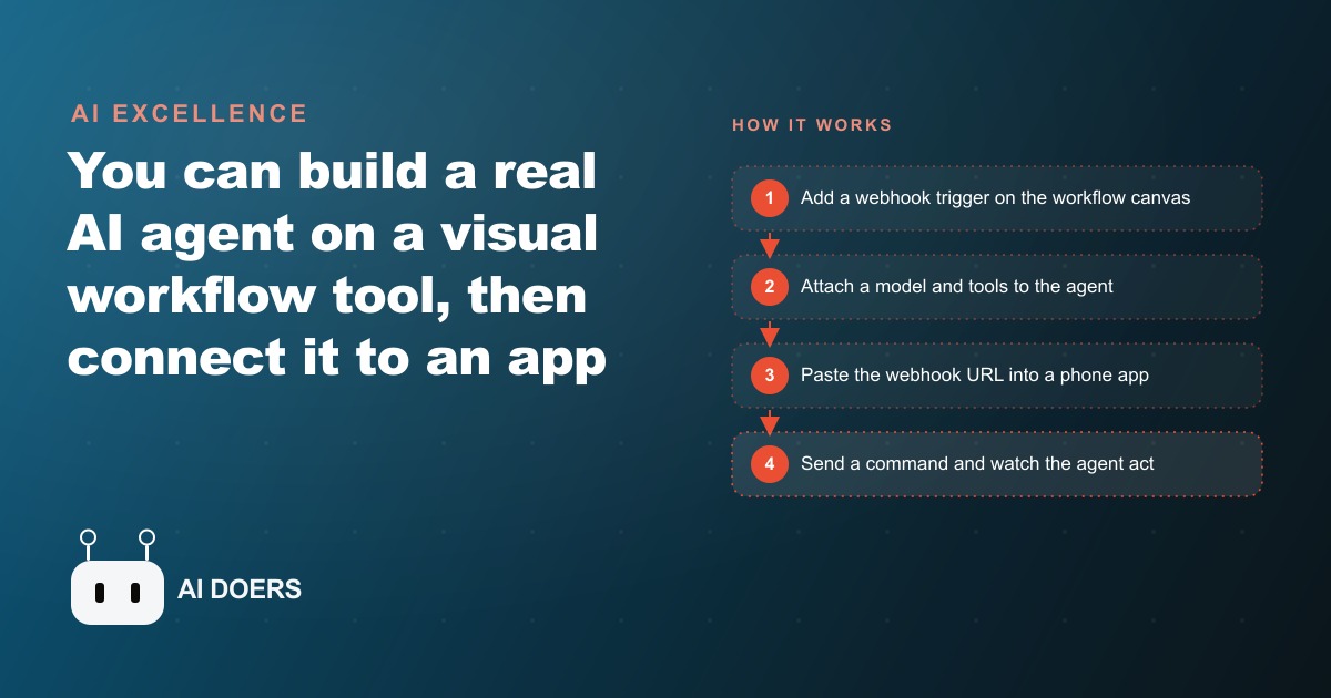How to Build a No Code AI Agent and Control It From a Phone App