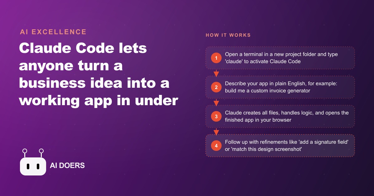 How to Build a Custom Business App With Claude Code in Under 10 Minutes