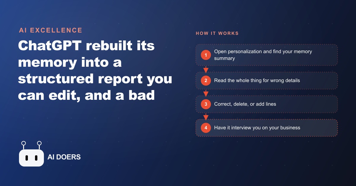 ChatGPT's New Memory, Explained: How to Edit It So It Helps Instead of Hurts