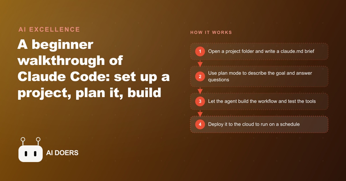 Claude Code for Beginners: Build and Deploy Your First Automation
