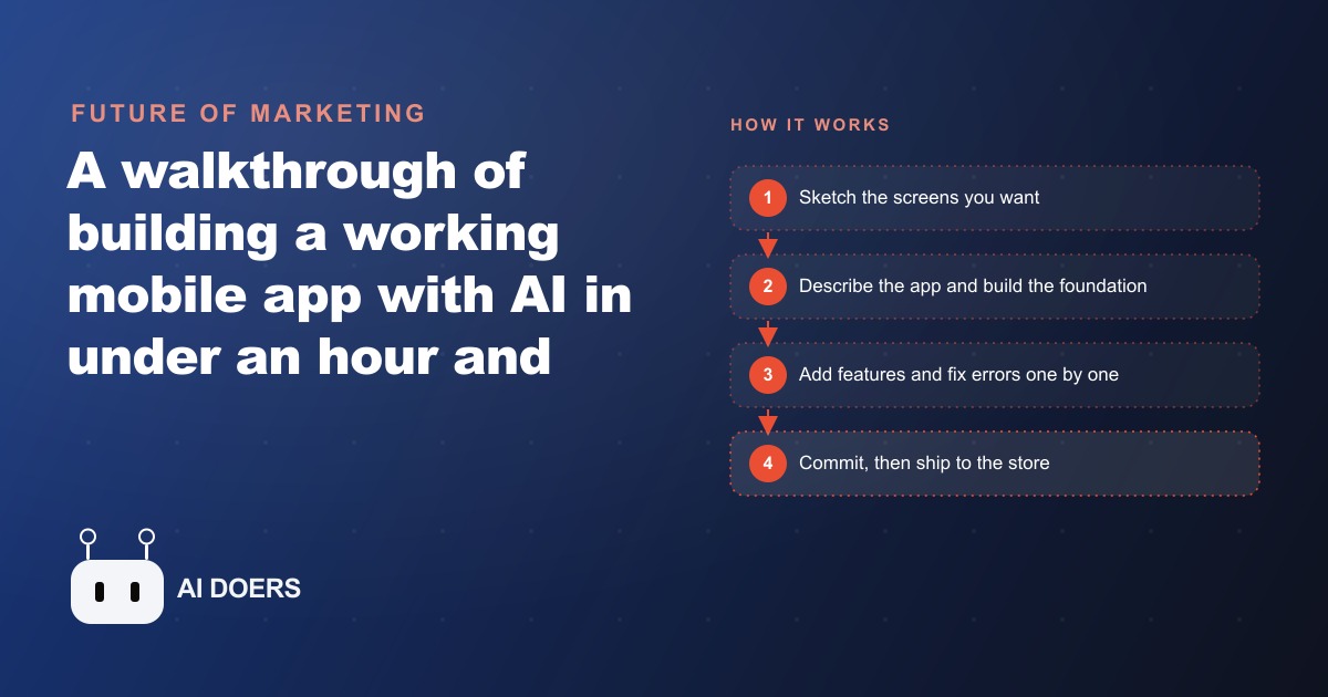 How a Custom App Got Built and Published in Under an Hour