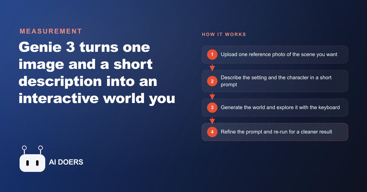 Explorable AI Worlds From a Single Photo: Genie 3 and Your Business
