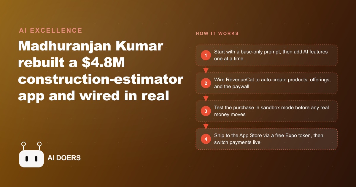 How a $4.8M App and Real iOS Payments Got Vibe Coded in One Session