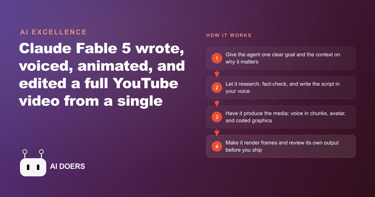 How Claude Fable 5 Made an Entire YouTube Video From One Prompt