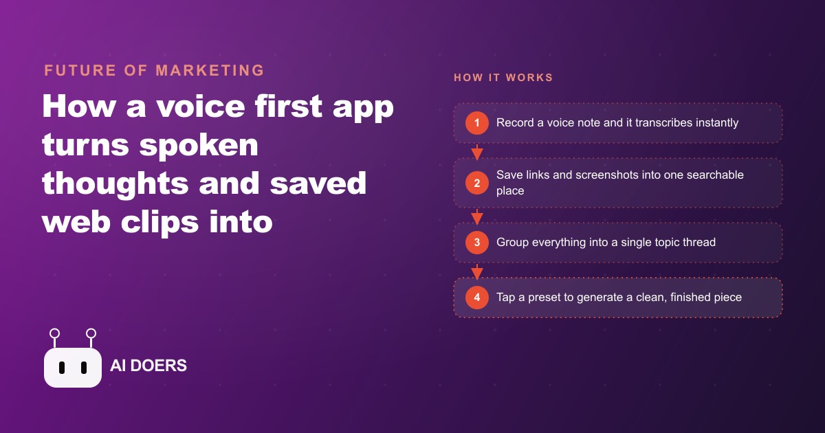 How I Built a Voice to Content App With AI Coding Tools