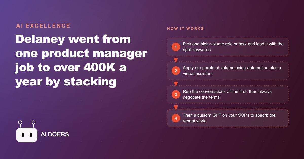 How Job Stacking With AI Took One PM From 80K to 400K