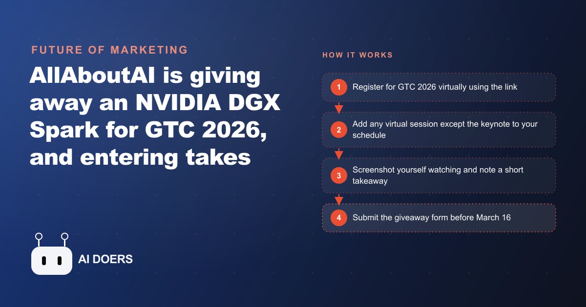 How to Enter the NVIDIA DGX Spark Giveaway for GTC 2026