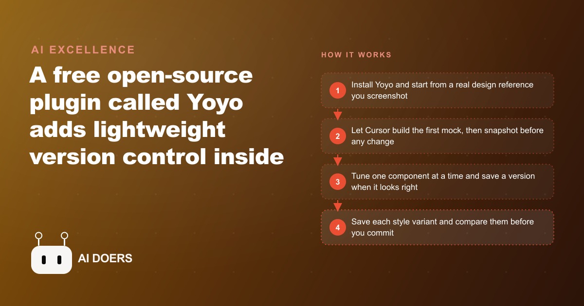 How to Iterate UI in Cursor Faster With Free Version Control