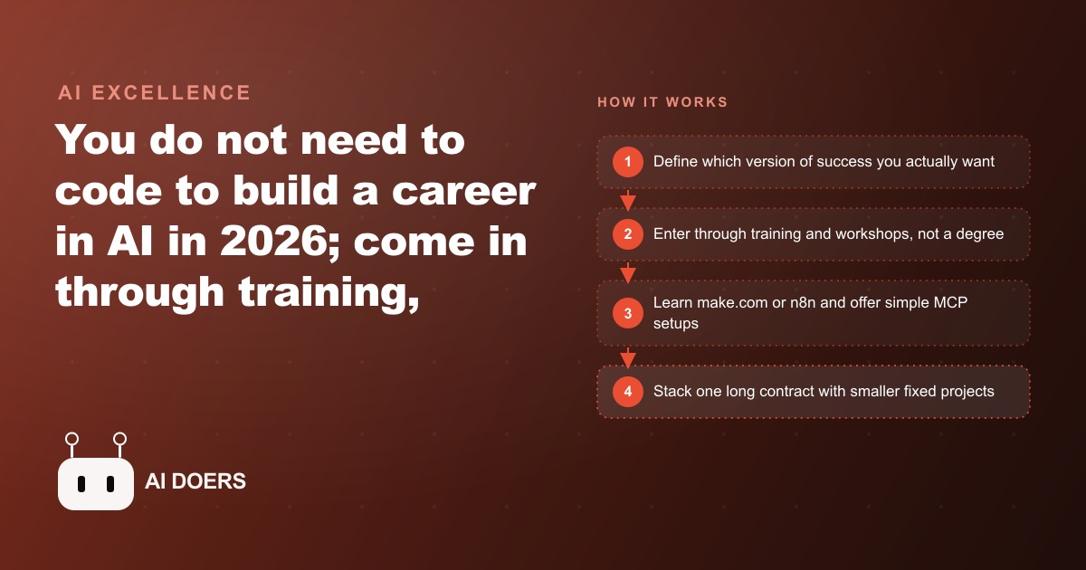 How to Start an AI Career in 2026 Without Learning to Code