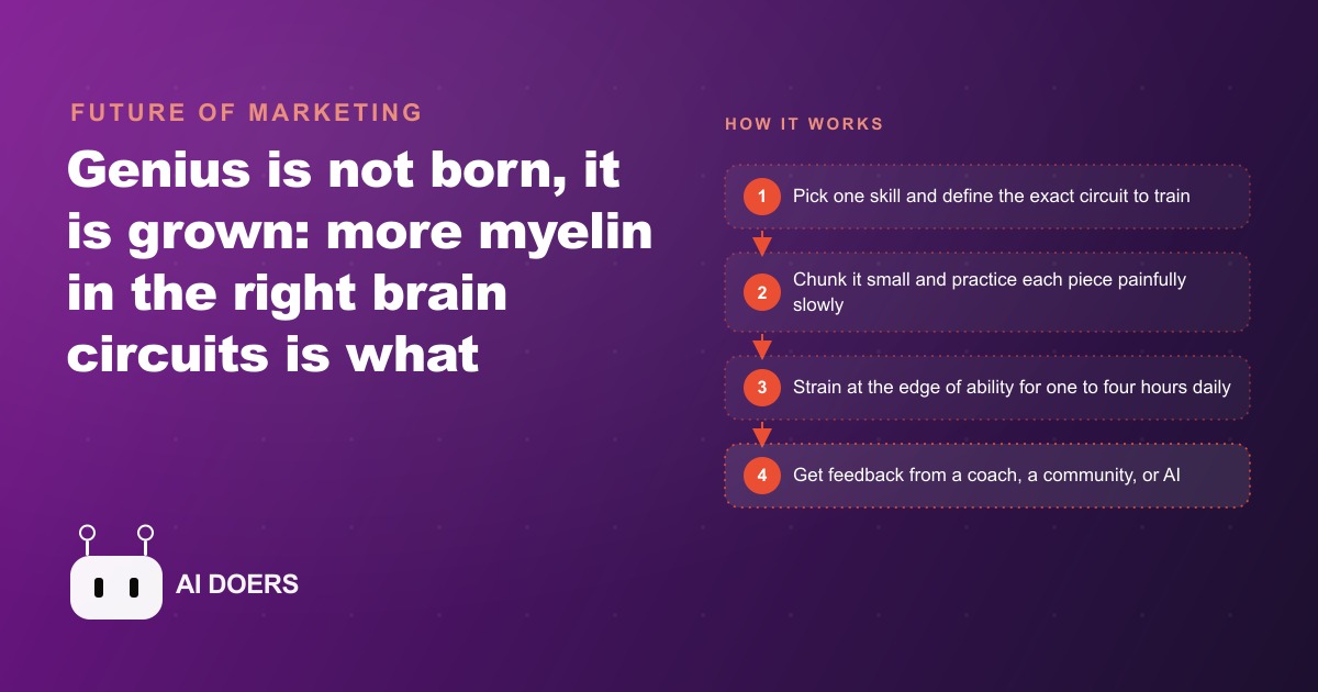 How to Train Yourself to Become a Genius, According to The Talent Code