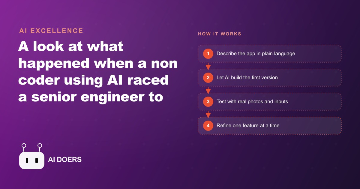 Can a Non Coder Build a Real App Faster Than a Senior Engineer?