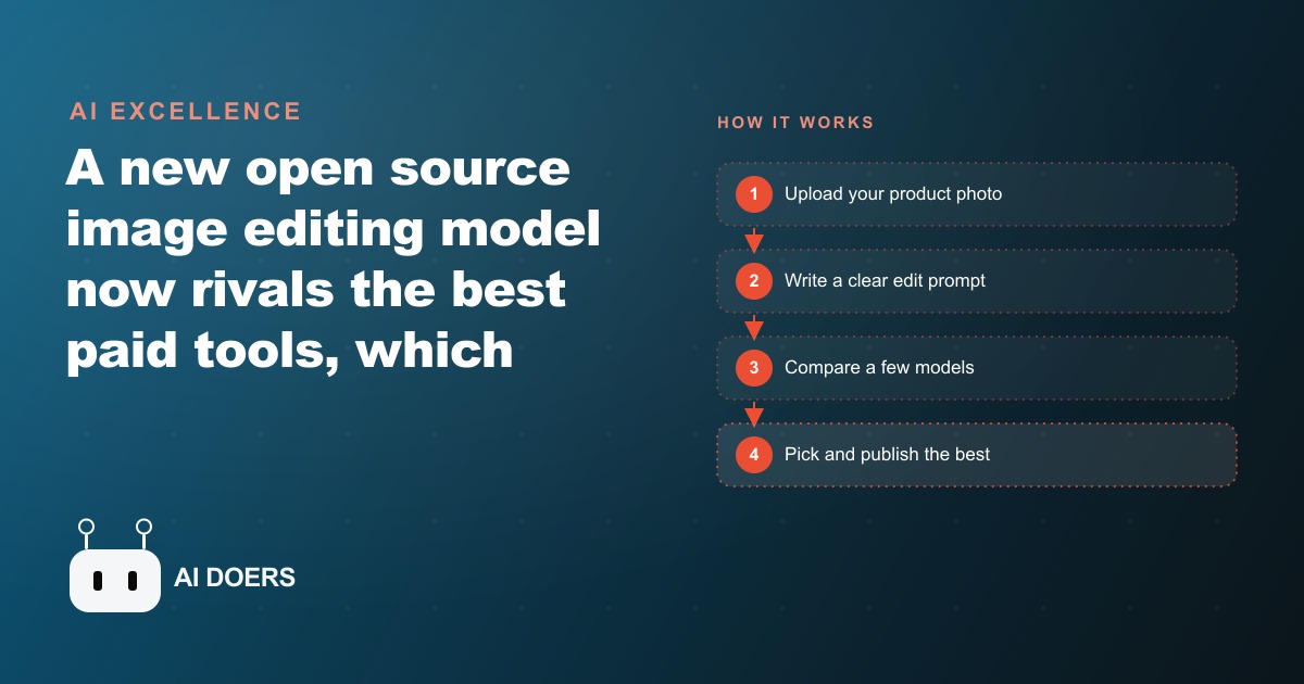 Open Source AI Image Editing Is Now Good Enough to Run Your Storefront