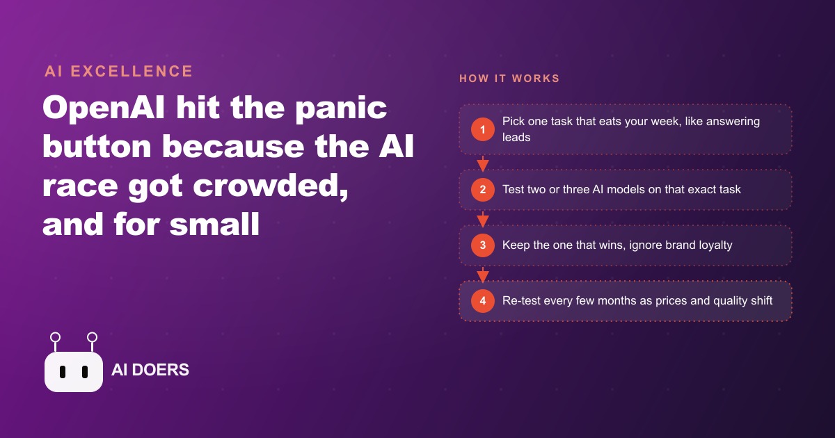 OpenAI's Code Red, Explained for Owners Who Just Want Tools That Work