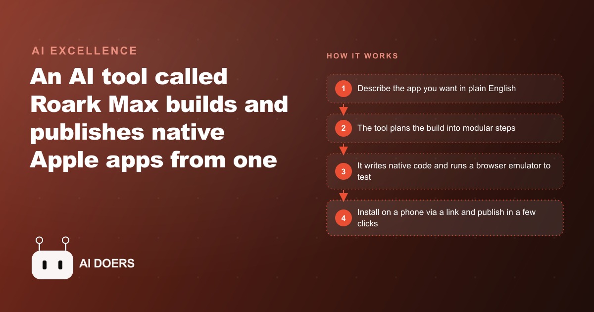 Roark Max: Building Native Apple Apps From One Prompt, No Mac or Xcode