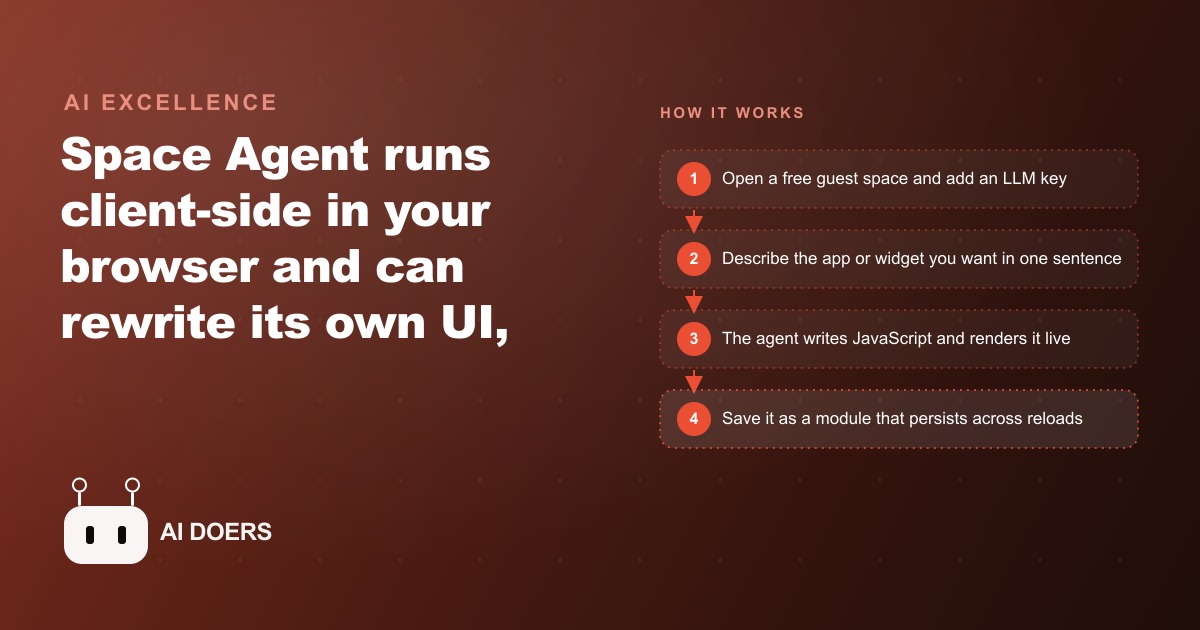 Space Agent: The Browser Agent That Rewrites Its Own UI