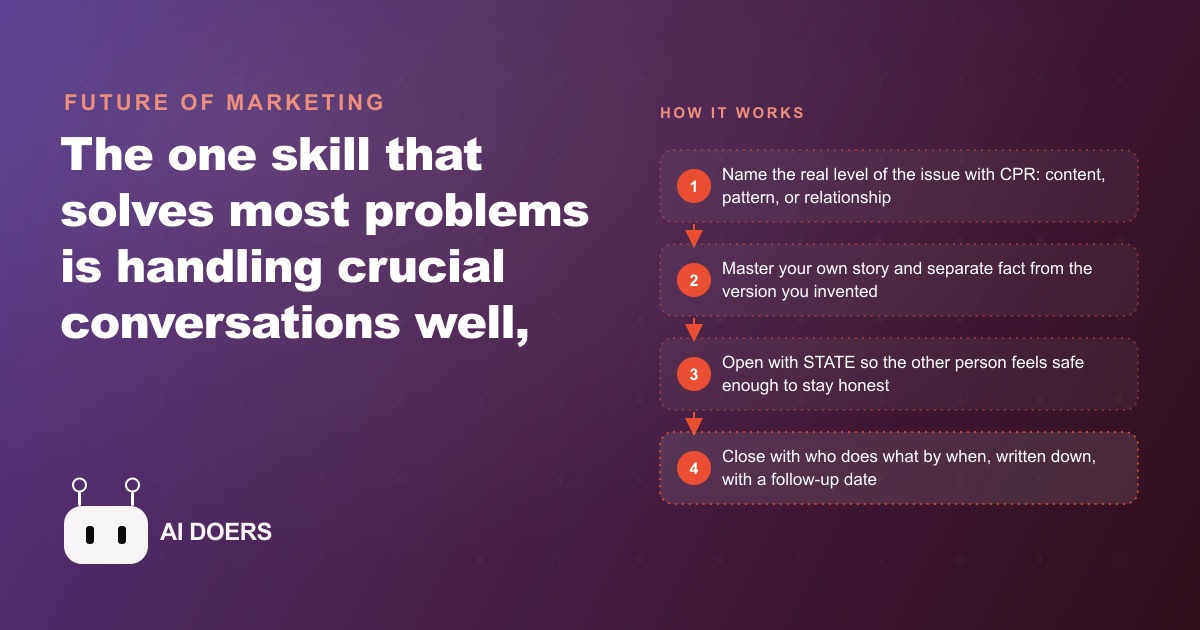 The One Skill That Solves 90 Percent of Your Problems: Crucial Conversations