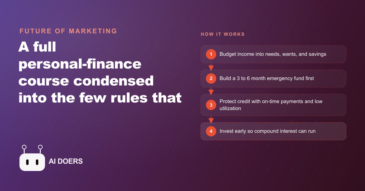 The Personal Finance Rules That Actually Matter, From a 63-Minute Course