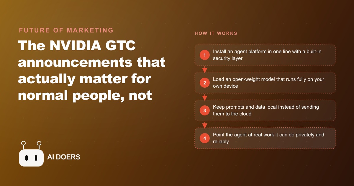 The Real Story From NVIDIA GTC: What Actually Matters for Normal People