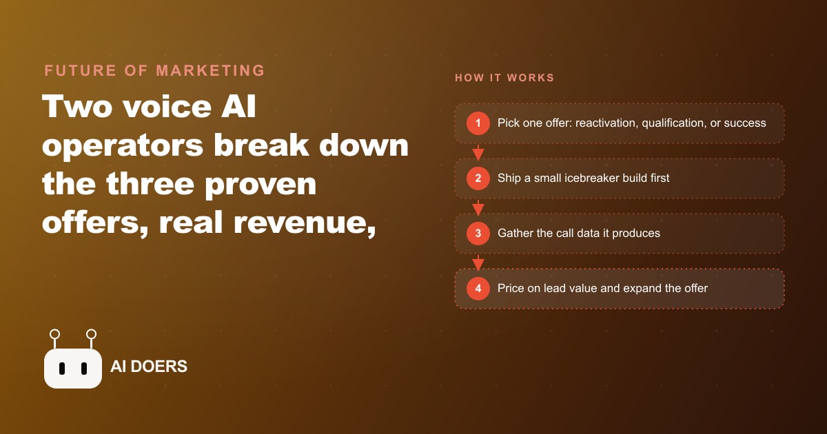 The Voice AI Gold Rush: Three Offers That Actually Make Money