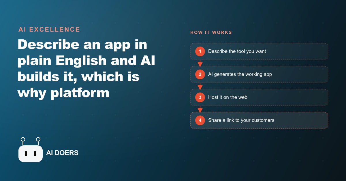 Describe-It-and-Build-It Software Lets Businesses Own Tools Instead of Renting Them