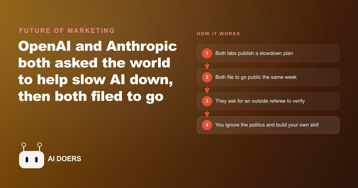 Why OpenAI and Anthropic Both Asked the World to Slow AI Down